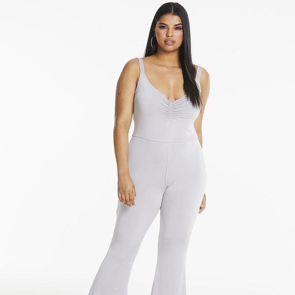 Plus size grey jumpsuit frm simply be x Amber rose - Picture 2 of 3